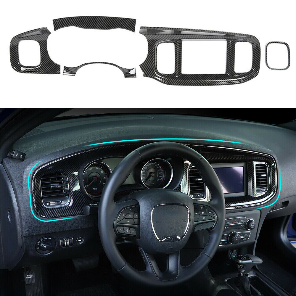 8.4” Screen Central Control Dashboard Panel Cover Trim for Dodge Charger 2015+