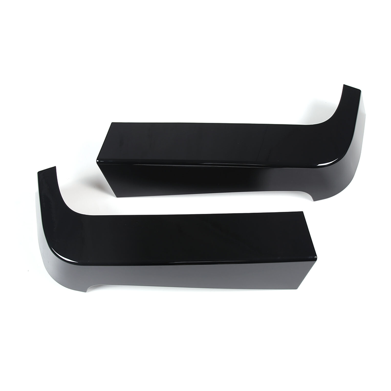 2PCS Glossy Black ABS Rear Side Upper D-Column TrIm Cover For Hummer H3 2005-09
