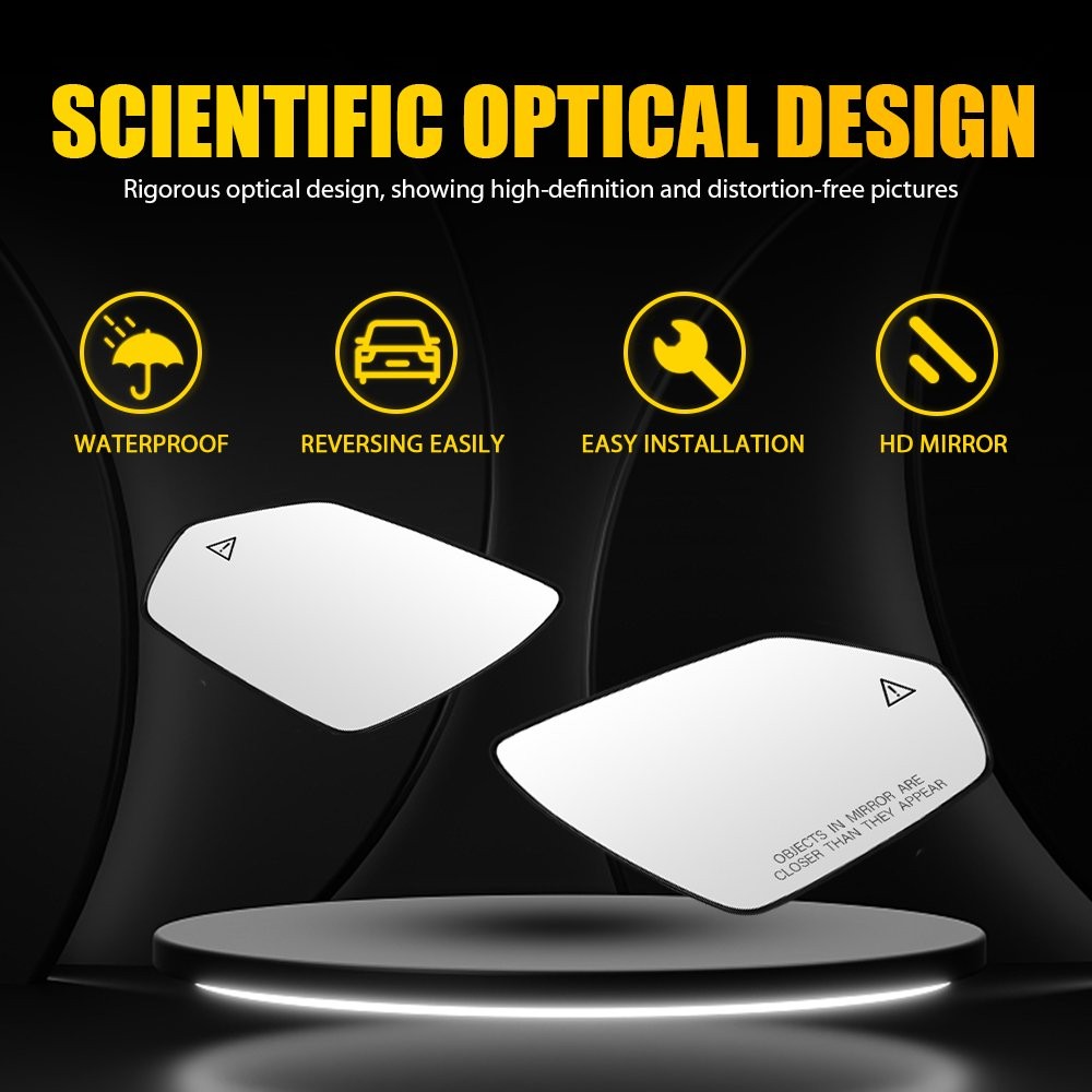 Left Right Side Mirror Glass w/ Blind Spot Detection for Hyundai Elantra 21-2025