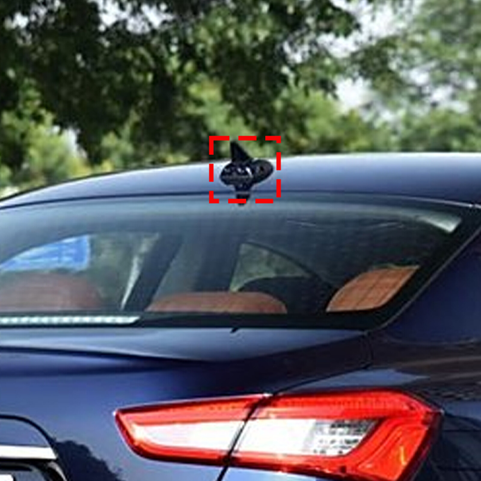 ABS Gloss Black Roof Antenna Shark Trim Cover for Maserati Ghibli 2014-2021 US