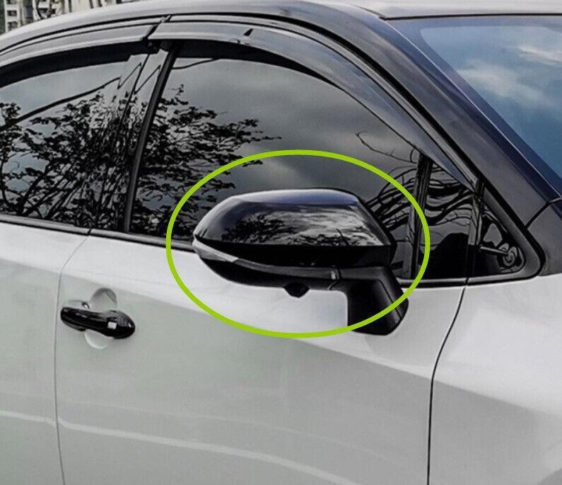 Cover Trim Rear View Mirror Replace ABS For Toyota Corolla 2019-2022 Gloss Black