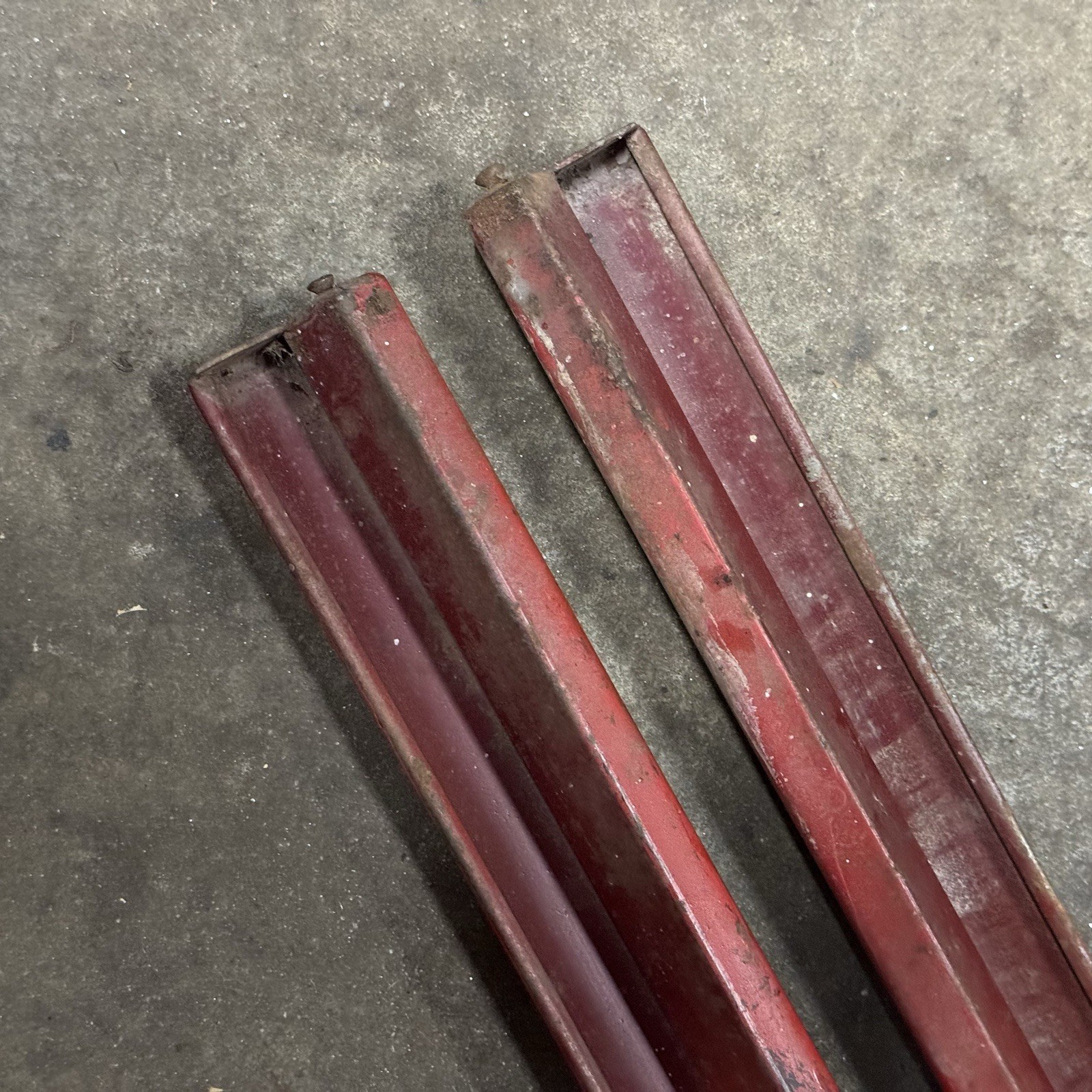 Porsche 356 B C Coupe Interior Quarter Window Garnish Rail Pair REAR Trim Piece
