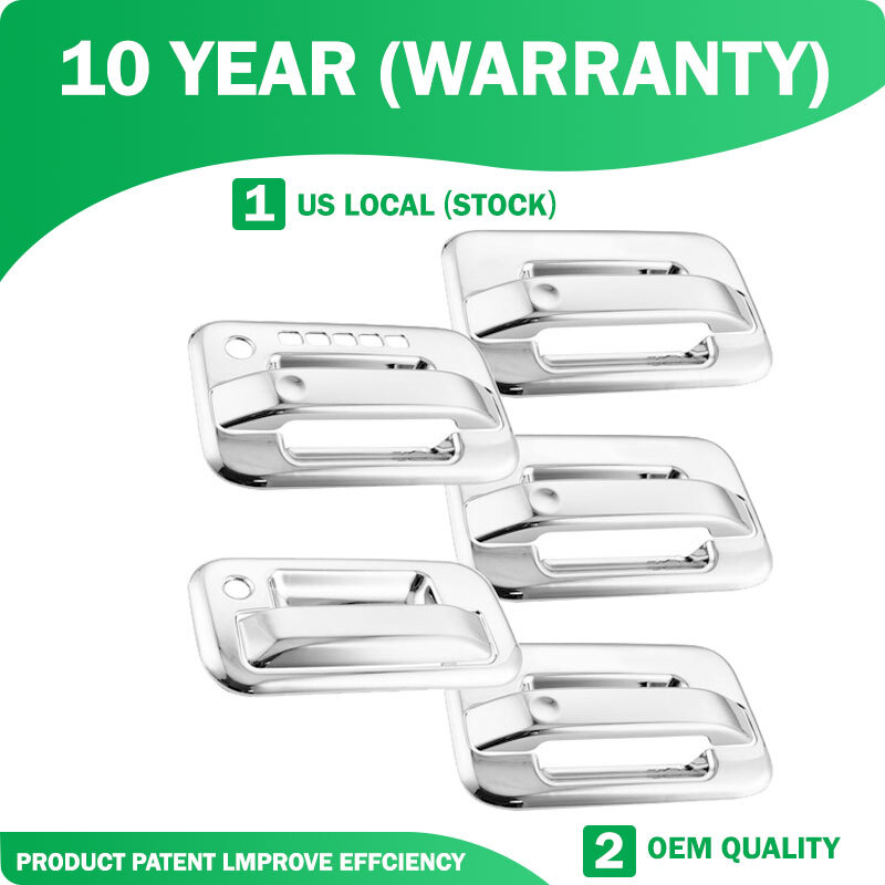 For 2004-2014 Ford F-150 F150 Chrome 4 Door Handle Cover Covers w/ KeyPad PA D29