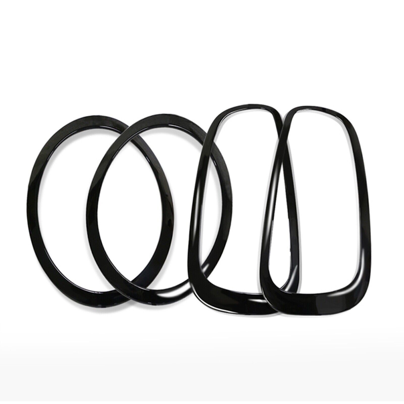 Grille Frame + Front & Rear Fog Light Cover kit For Mini Cooper S F55 F56 F57