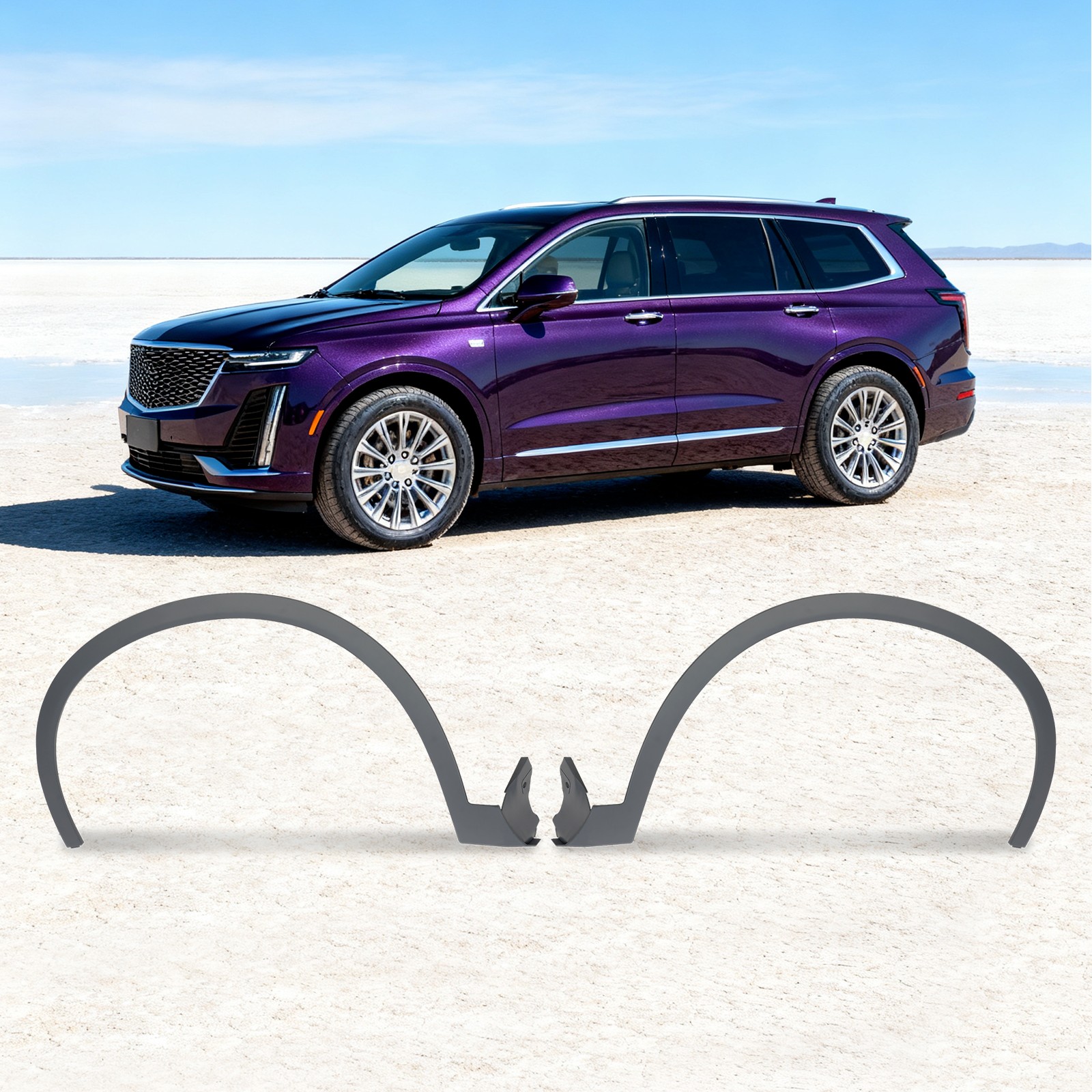 Right And Left Front Fender Flare For 2020-2024 Cadillac XT6 Front Fender Trim