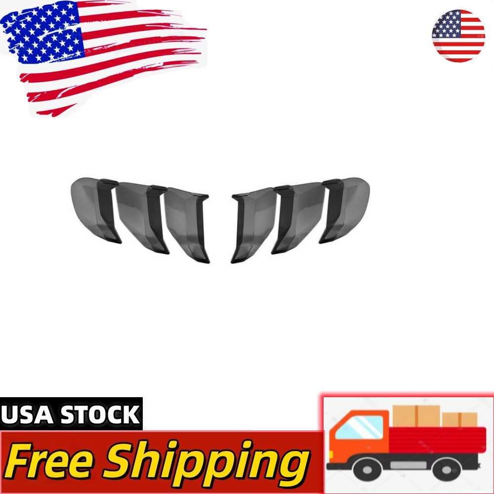 For Ford Mustang 18-22 Accessories Smoked Tail Light Lamp Cover Guard Trim