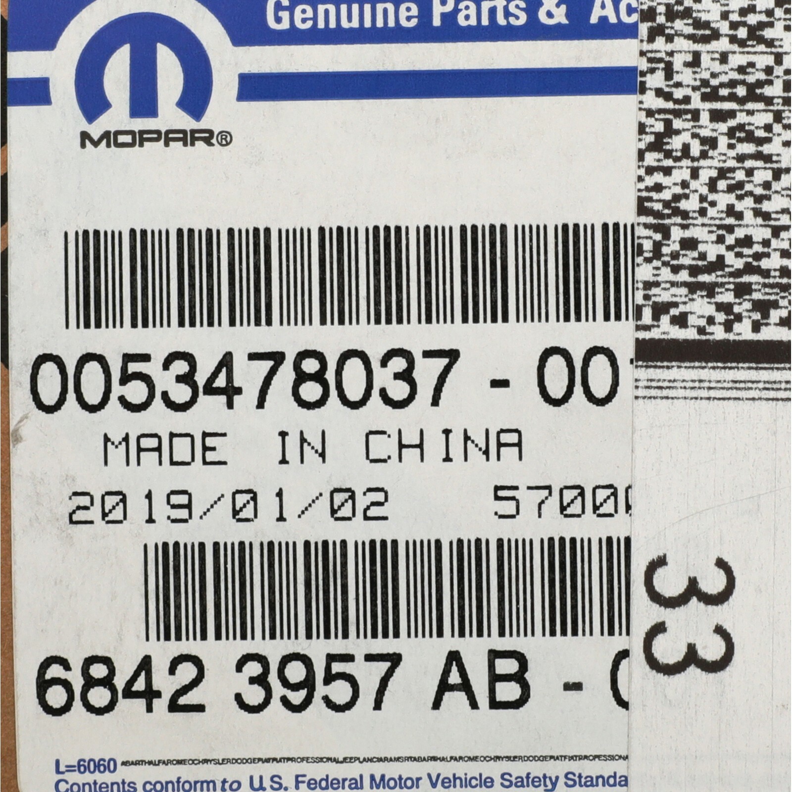 2019-2023 JEEP HOOD EMBLEM BADGE NAMEPLATE OEM NEW GENUINE MOPAR 68423957AB