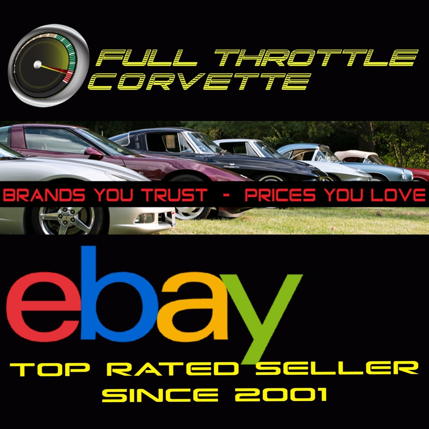 1969 Corvette Side Fender Louver Inserts Left LH Driver Side 4 piece Set C3 NEW
