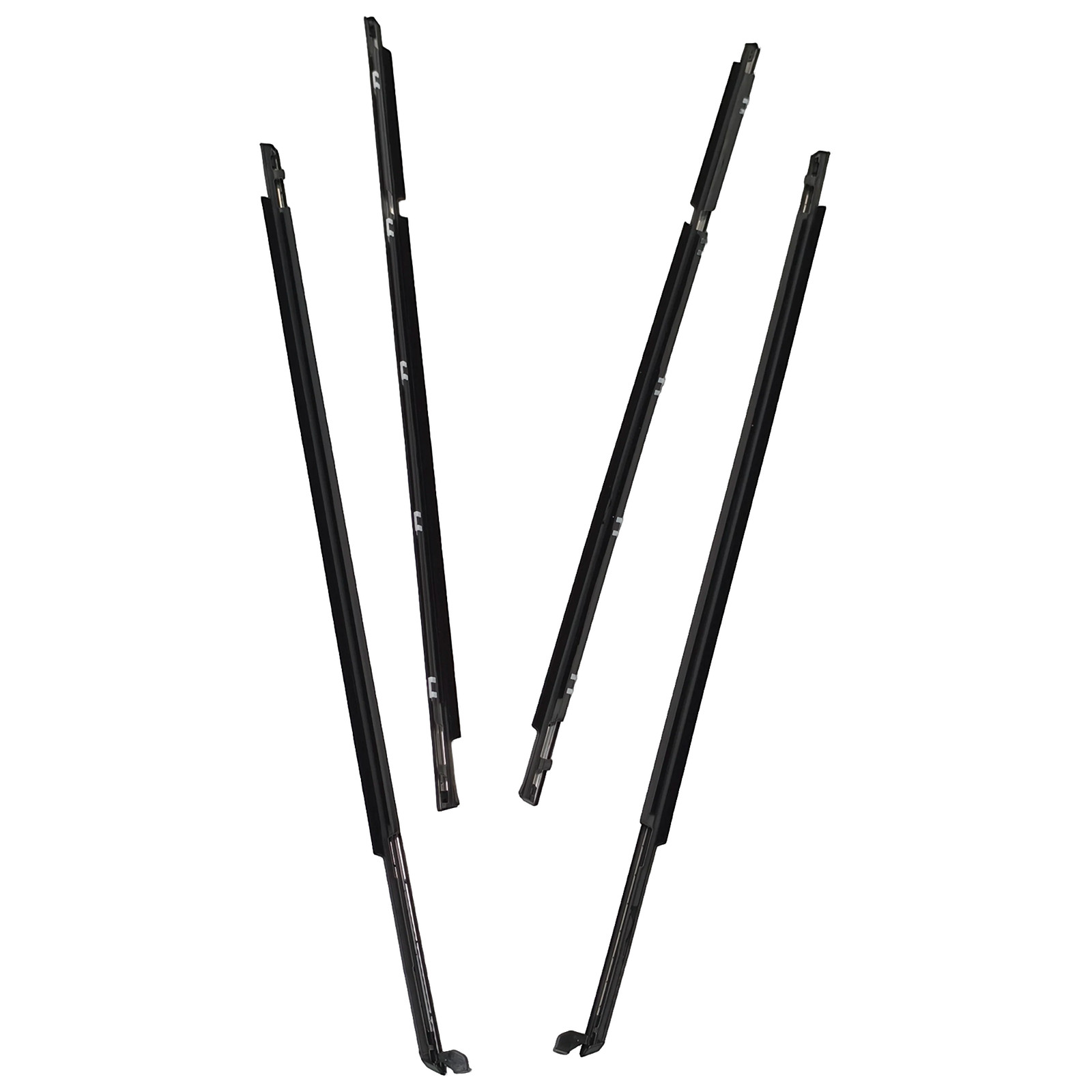 For 1995-2002 Toyota Corolla Weather Strips Window Moulding Trim Seal Belt 4 Pc