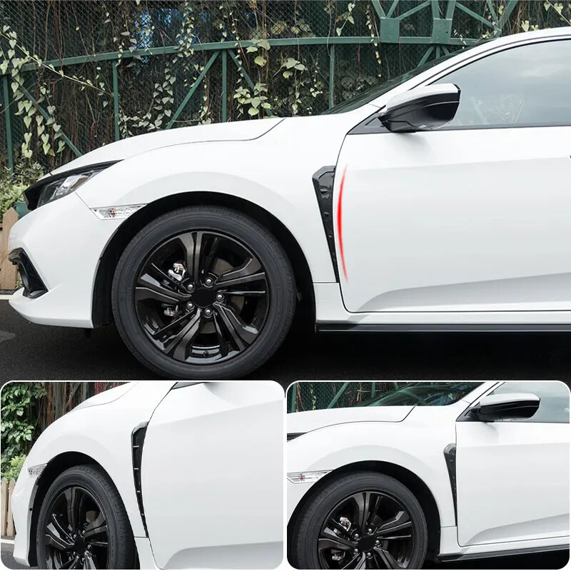 Fender Spoiler Knife Side Gills Universal Air Vent Decorative Side Wing Stickers