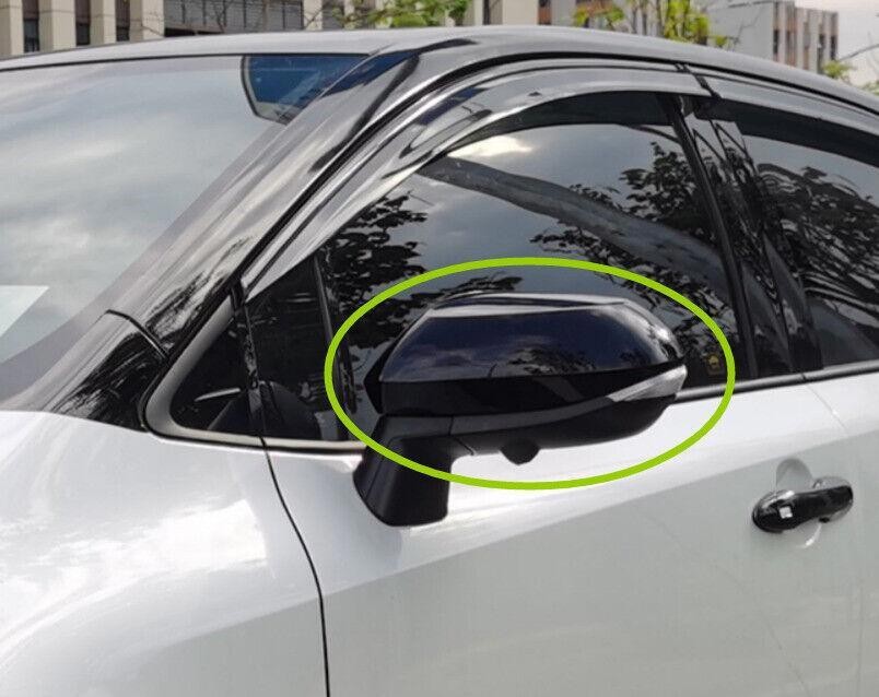 Cover Trim Rear View Mirror Replace ABS For Toyota Corolla 2019-2022 Gloss Black