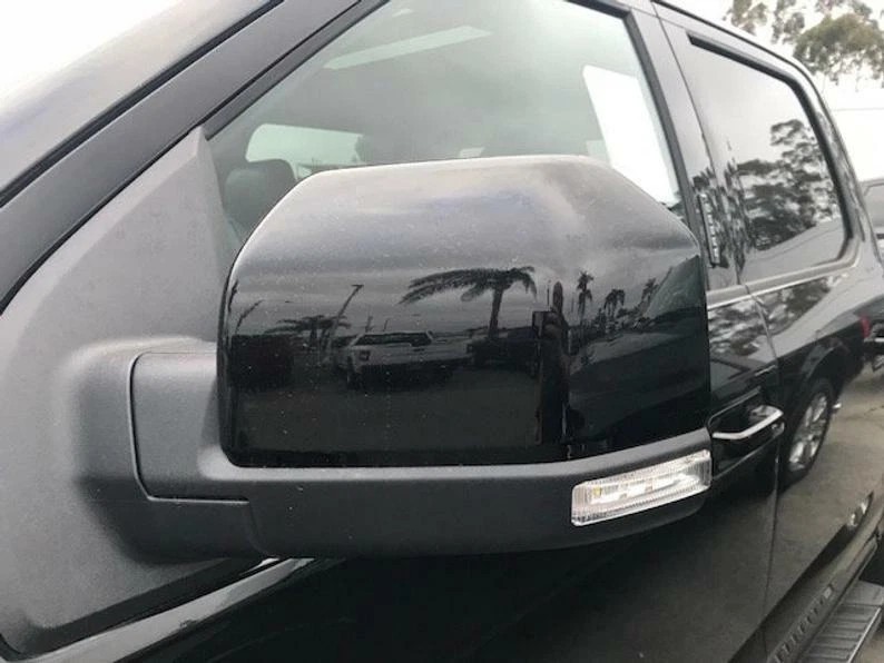Pair For 2015-2020 Ford F150 Top Gloss Black Replacement Mirror Cover Cap F-150