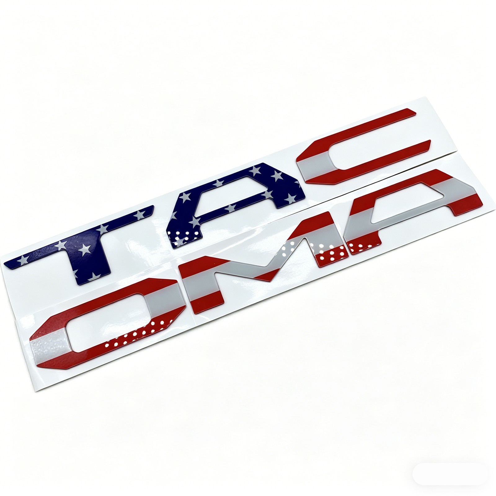 Tailgate Insert Letters For Tacoma 2016-2023 Emblem US Flag Style Badge Acrylic