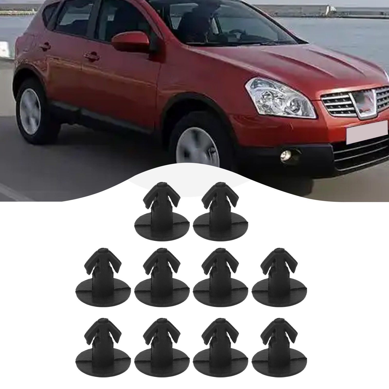 Brand New Plastic Screw Trim Clips 9.2mm ABS Plastic Automotives Clips Black