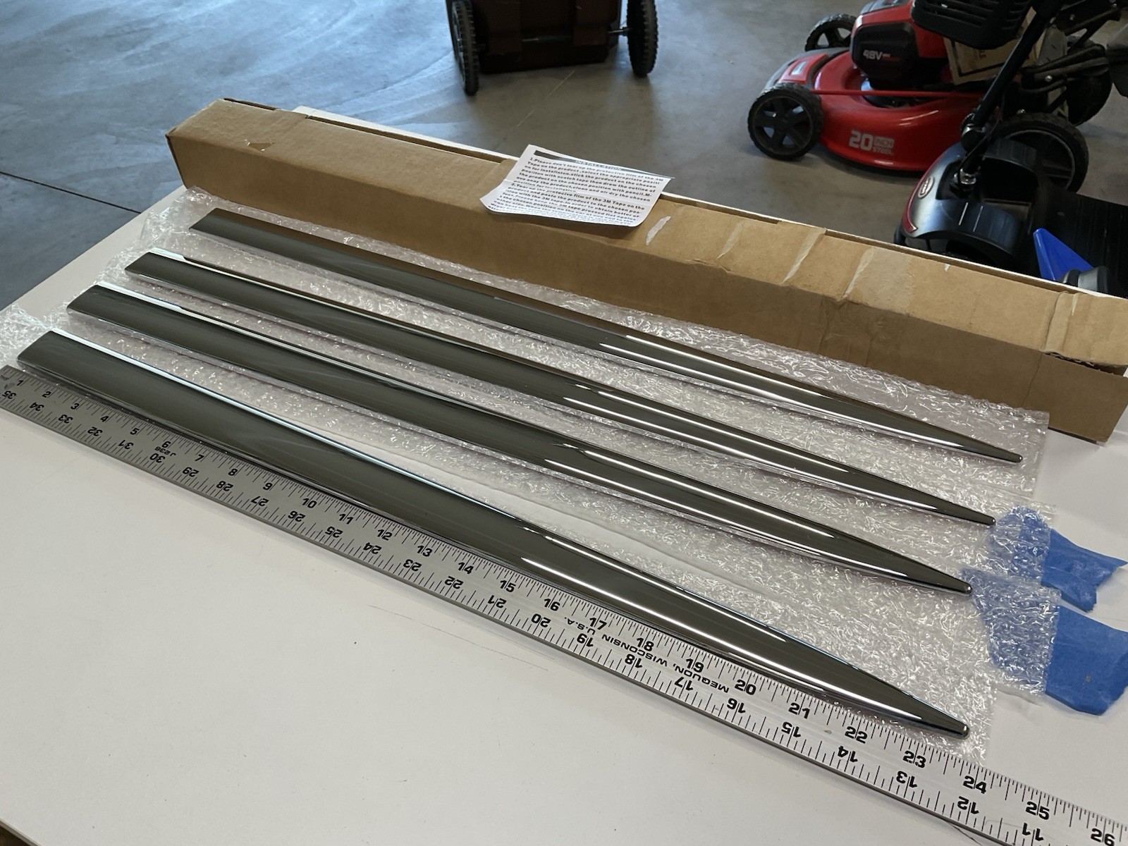 Body Side Molding Trim Set-ABS Chrome Plated Plastic