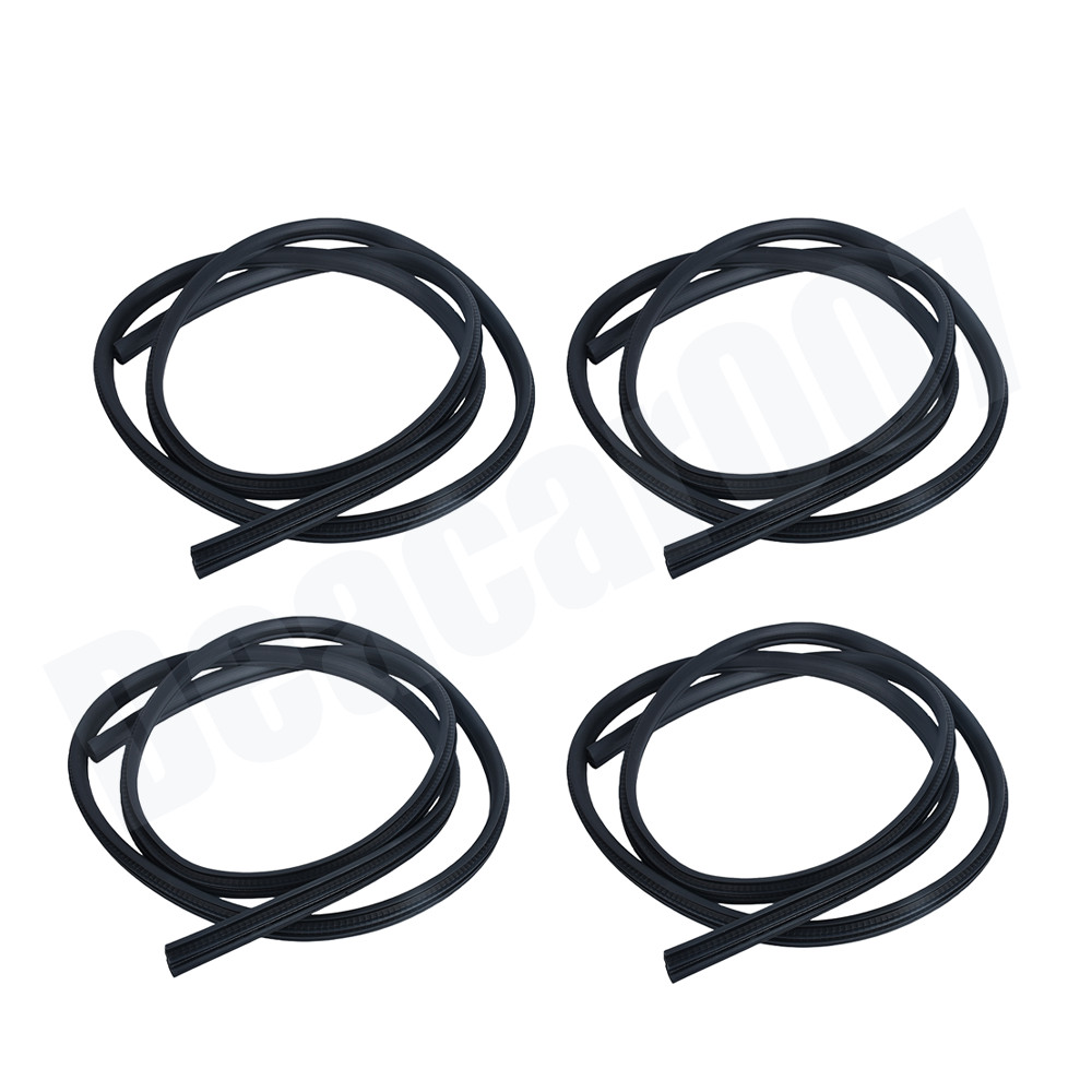 4pcs For Toyota 4Runner 1996-2002 Left Right Front Rear Door Weatherstrip Seal