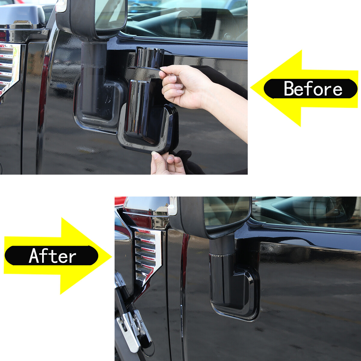 Interior Exterior Accessories Cover Trim Kit For Hummer H2 2003-2009 Gloss Black