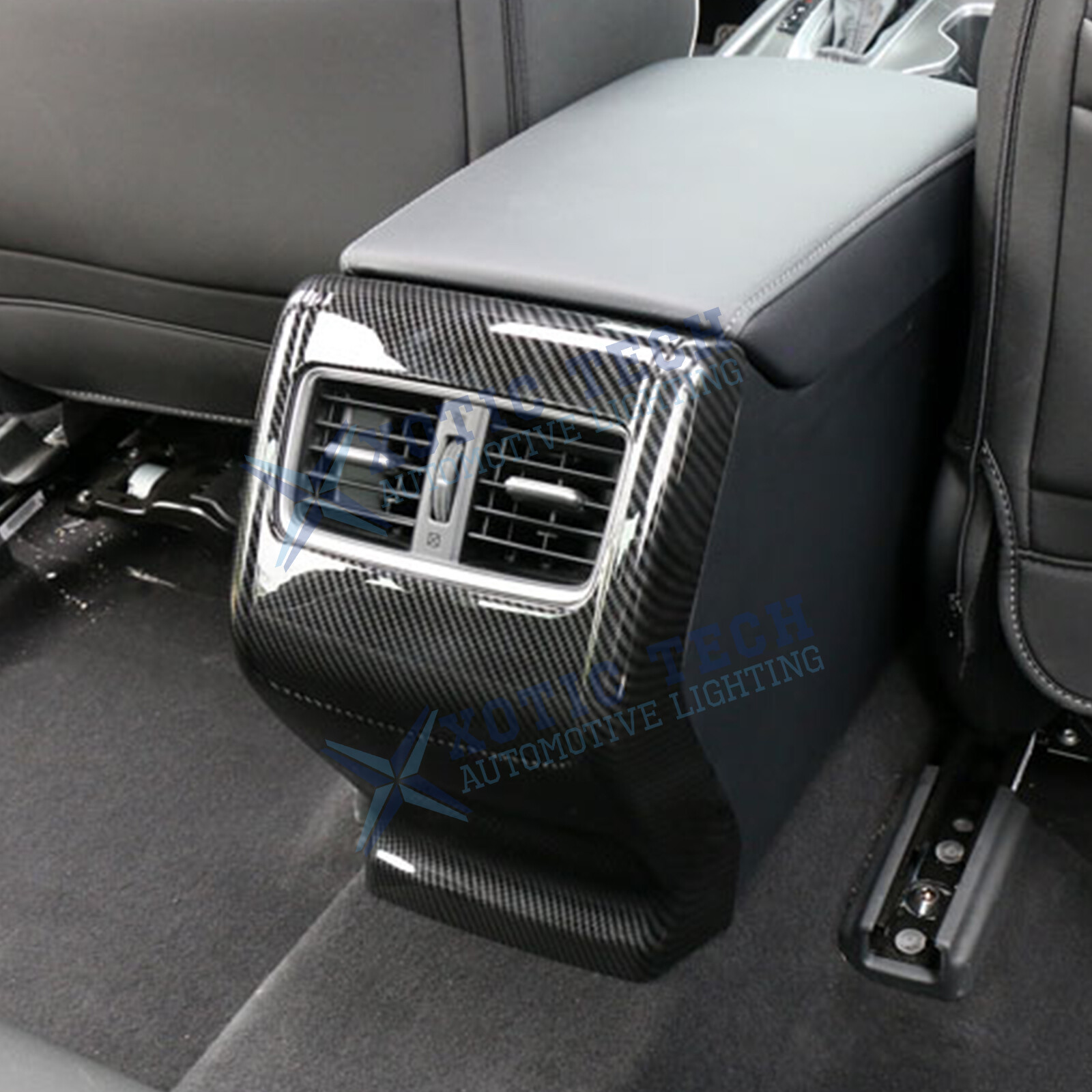 For Honda Accord 18-22 Accessories Carbon Look Rear Armrest Air Vent Cover Trim