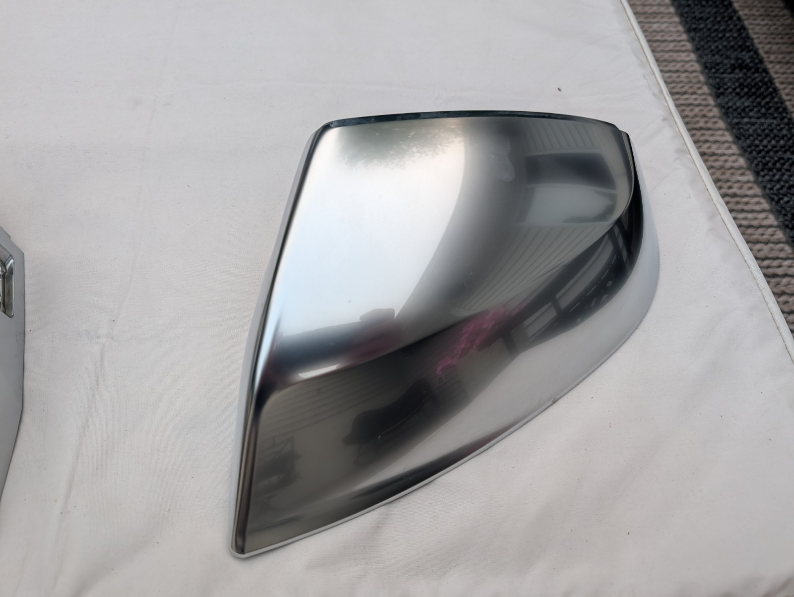 OEM Audi Q5 SQ5 2018-24 Chrome ABS Rear View Side Door Mirror Cover Cap Trim 2x