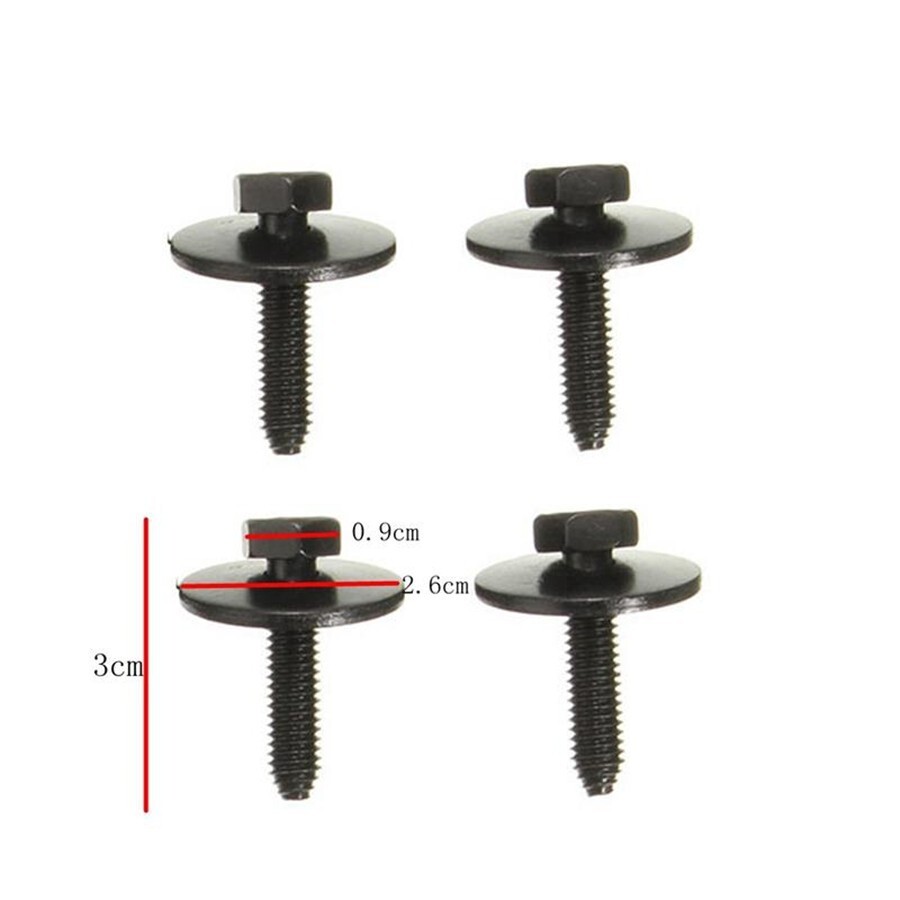 Engine Undertray Cover Fastener Clips Screws Kit Car Fender Shield Splash Guard