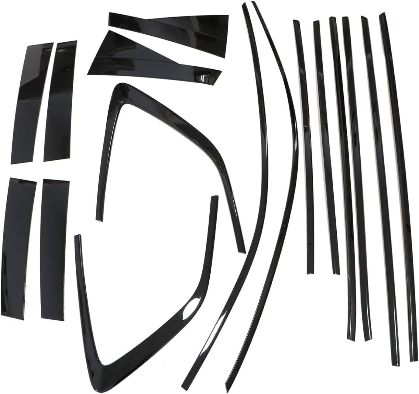 Car Window Strip Cover Trim Kit Gloss Black For Honda CRV CR-V 2023-2025