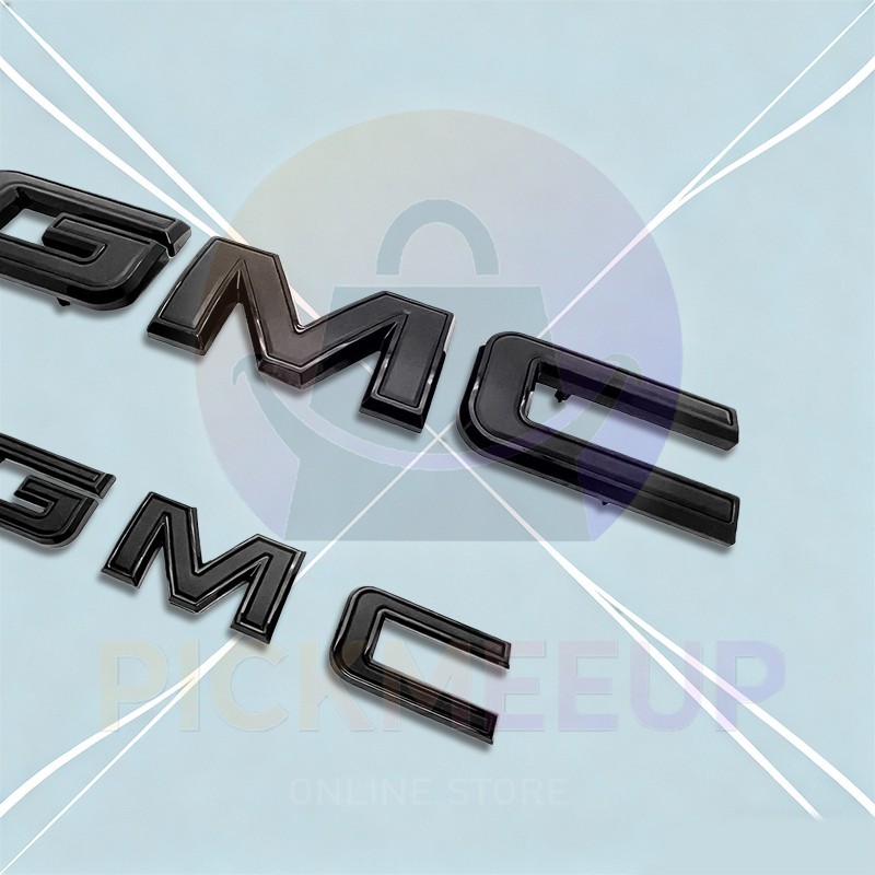 2021-2024 For GMC Yukon Yukon XL GM Front & Rear All Black Emblem Kit 84729912