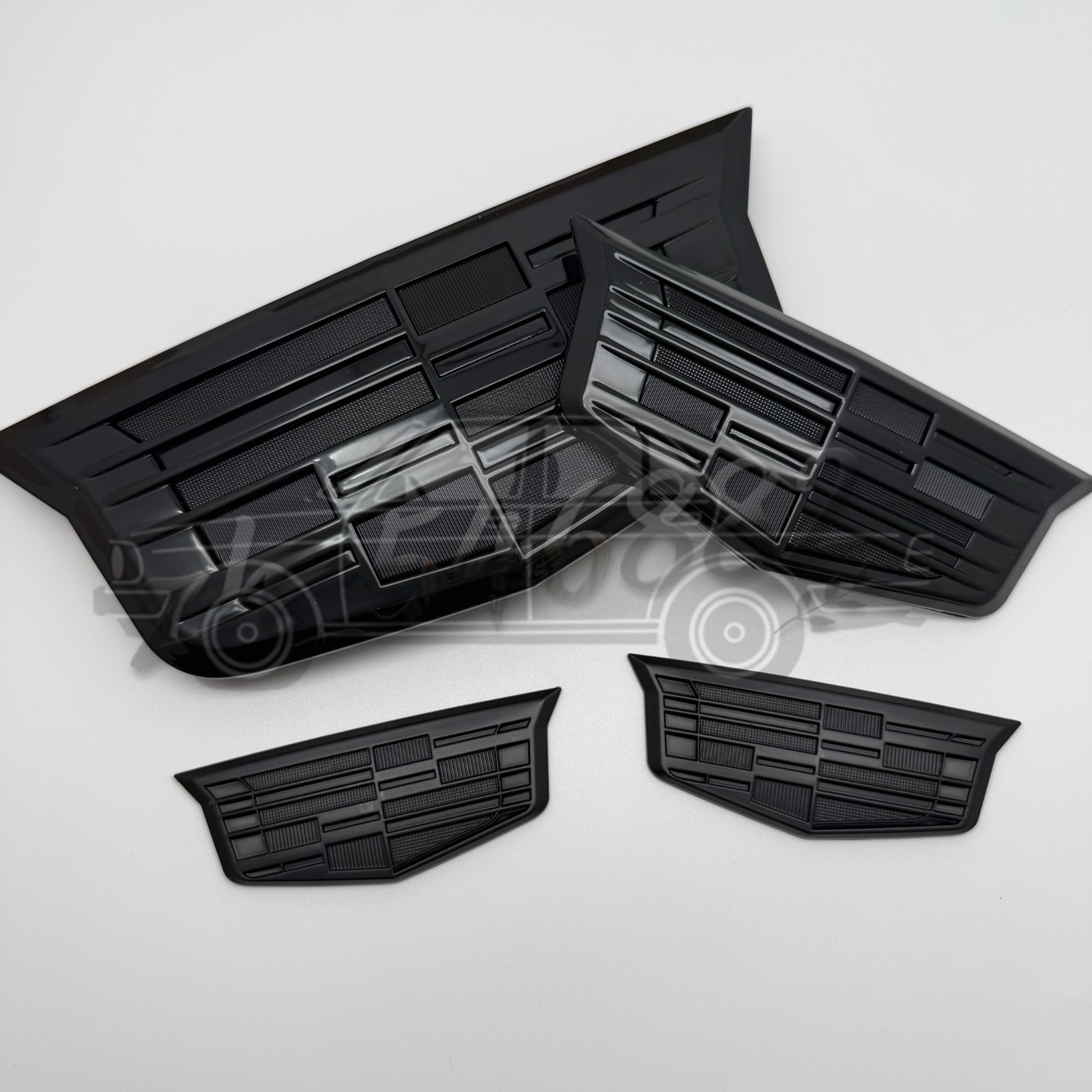 NEW SET 3D Black Front & Rear Badge Fender Truck Emblem Fit 2015-2017 ATS XTS