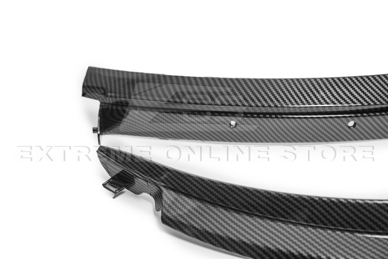 Front Wheel Trim Fender Flares For 14-19 Corvette C7 Hydro-Dipped Carbon Fiber