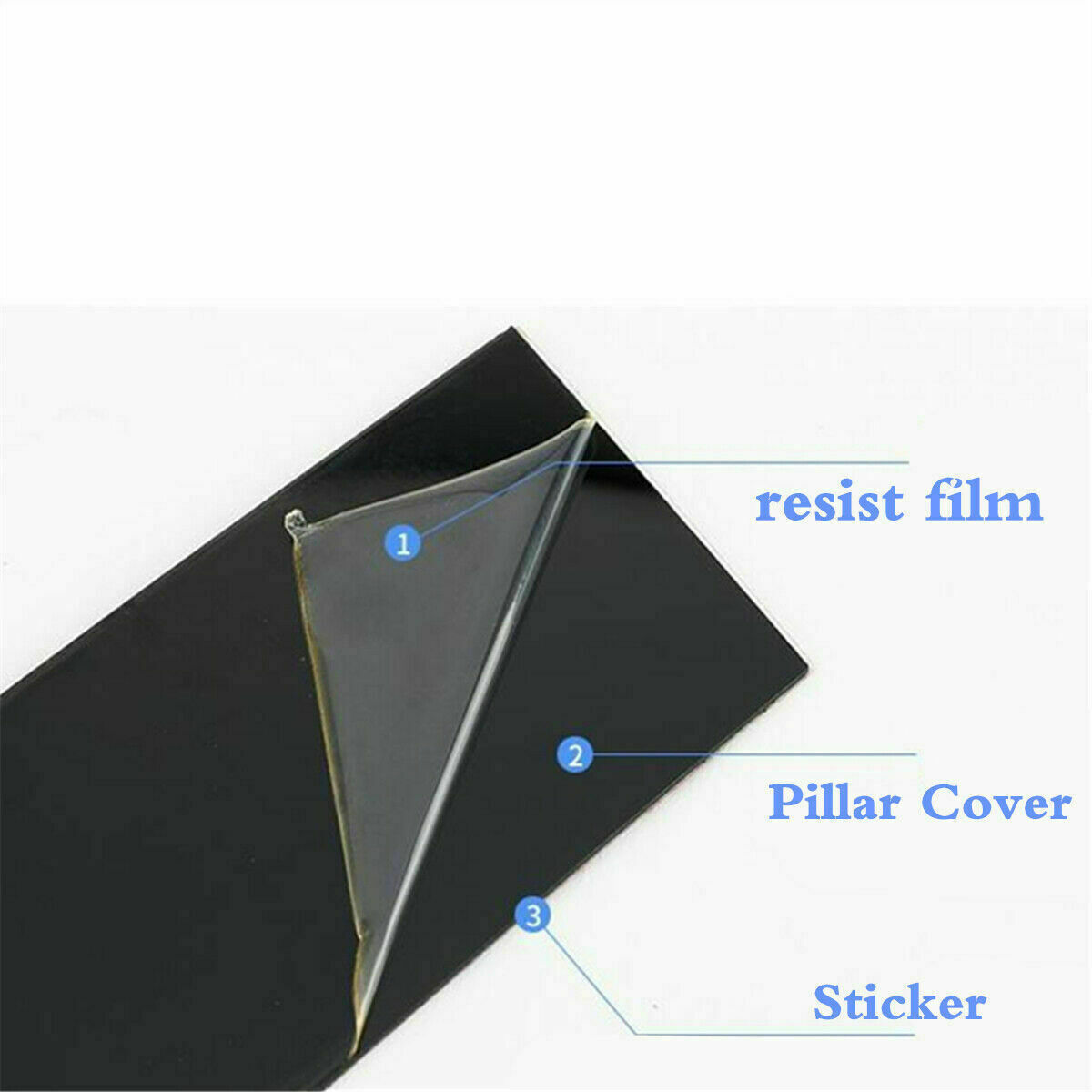 6PCS Door Window Pillar Post Cover Trim For Toyota Camry 2012-2017 Accessories