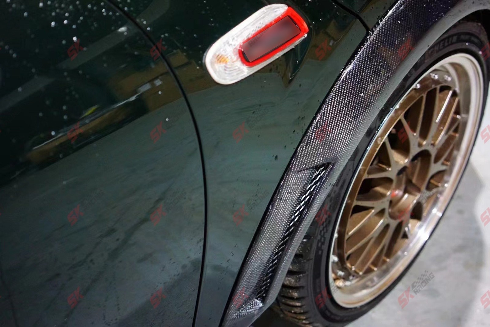Carbon Fiber/Unpainted Side Fender Flare Wheel Arch Cover Fits Mini Cooper F56