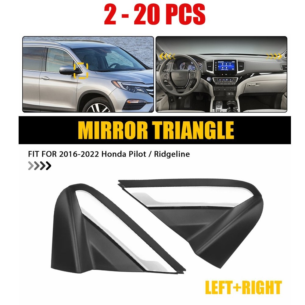 2-20PCS LH&RH Fender Pillar Trim Mirror Corner Molding for 2016-2022 Honda Pilot