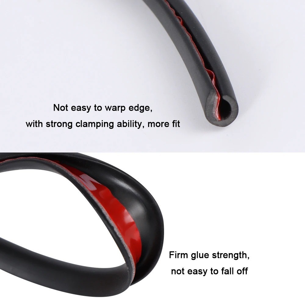5M Car Door Edge Rubber Strip Scratch Protector Side Moulding Adhesive Guard