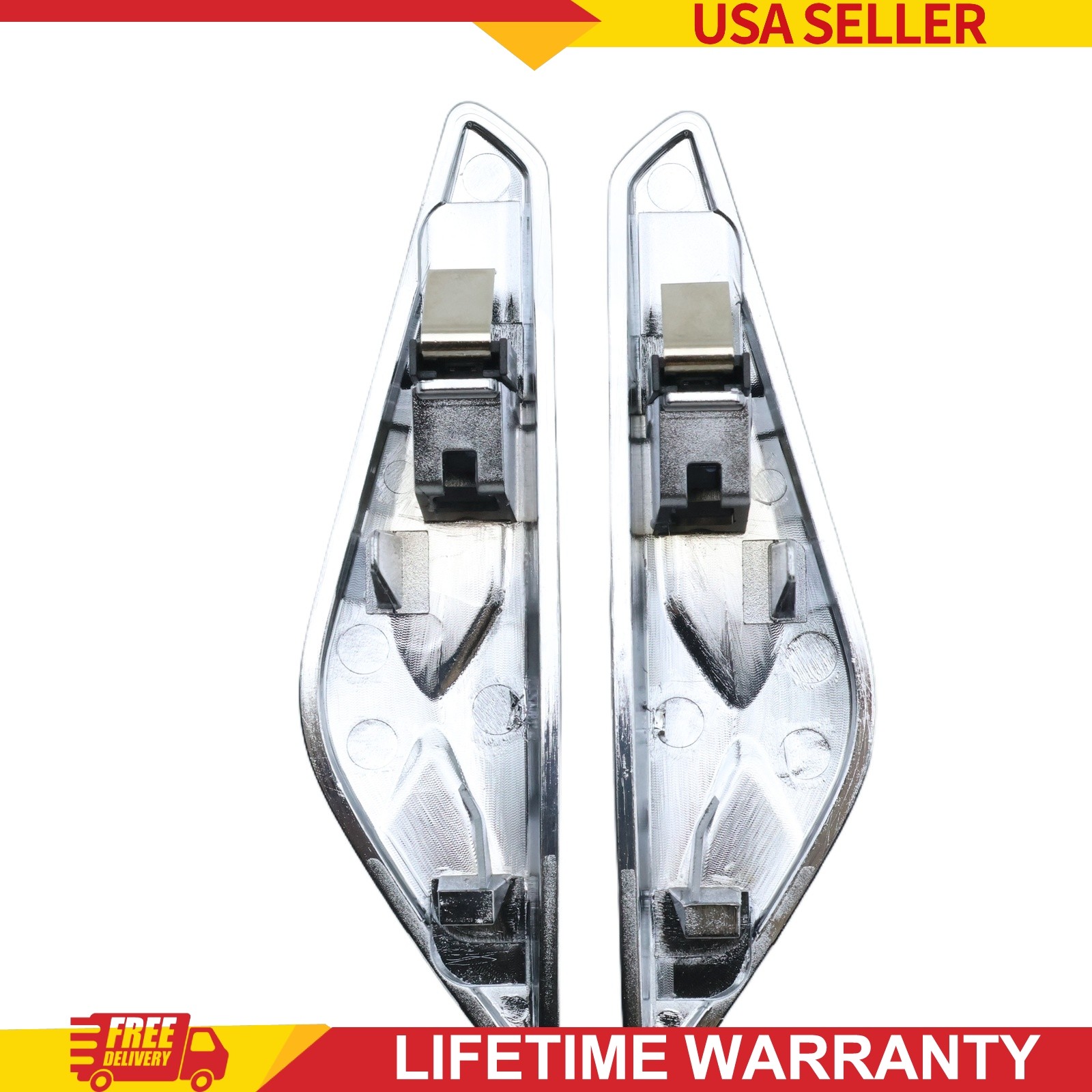 Left & Right Side Fender Chrome Emblem Moulding For BMW X3 F25 X4 F26 15-17