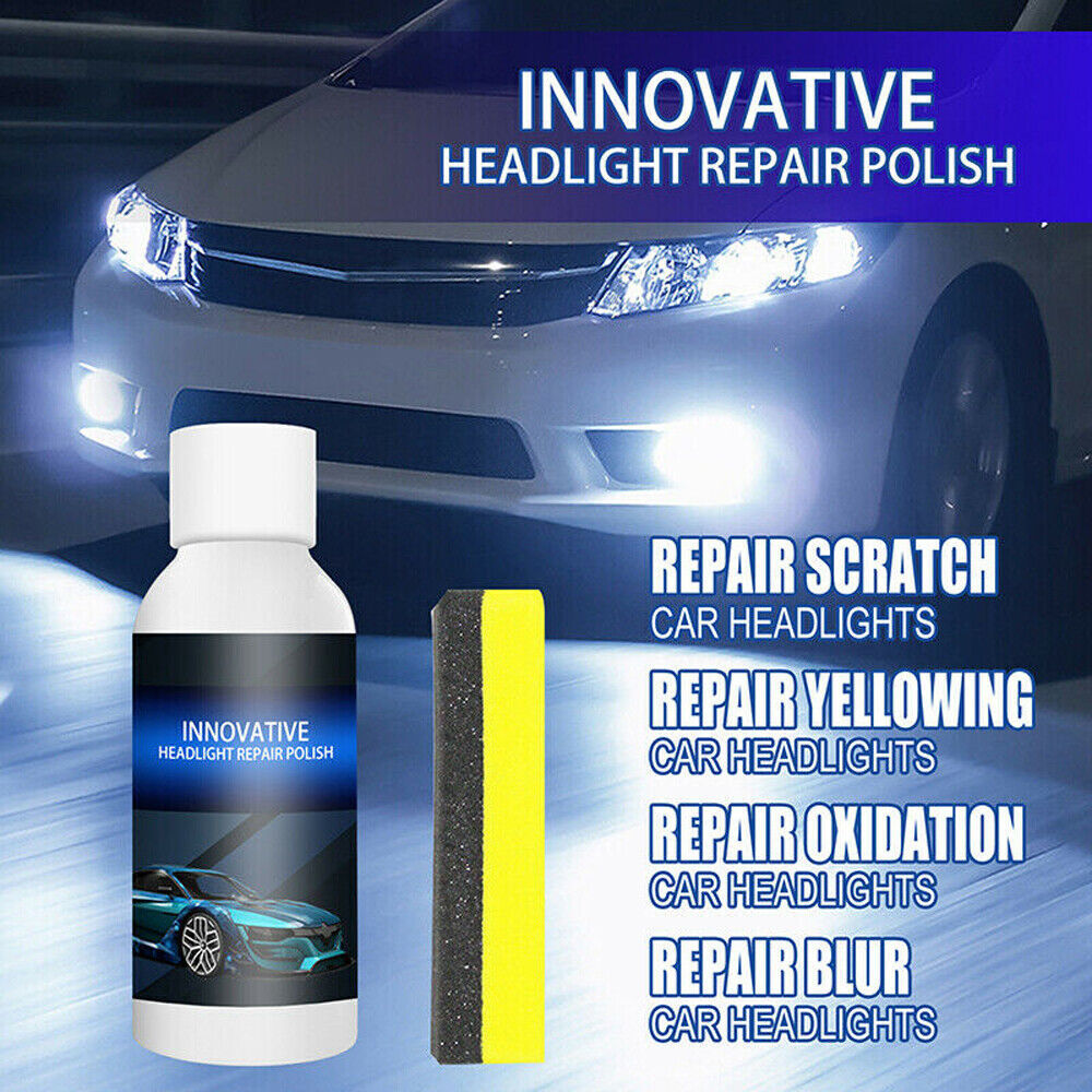 Innovative Headlight Repair Polish Fluid Liquid Kit-Car Lamp Renovation 30ML USA