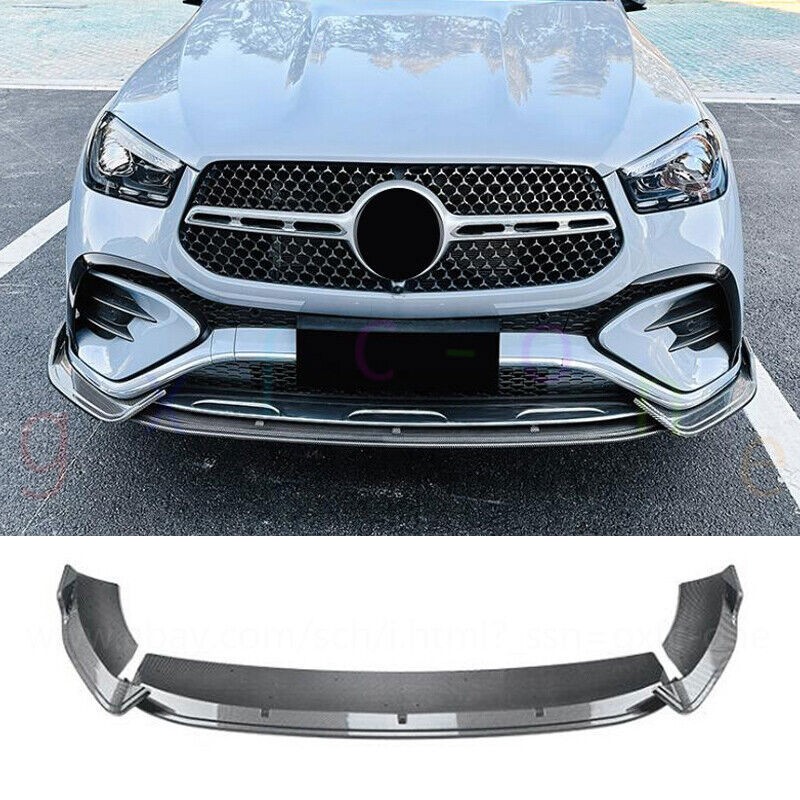ABS Carbon Front Bumper Spoiler For Mercedes-Benz GLE-Class SUV 450 AMG 53 2024