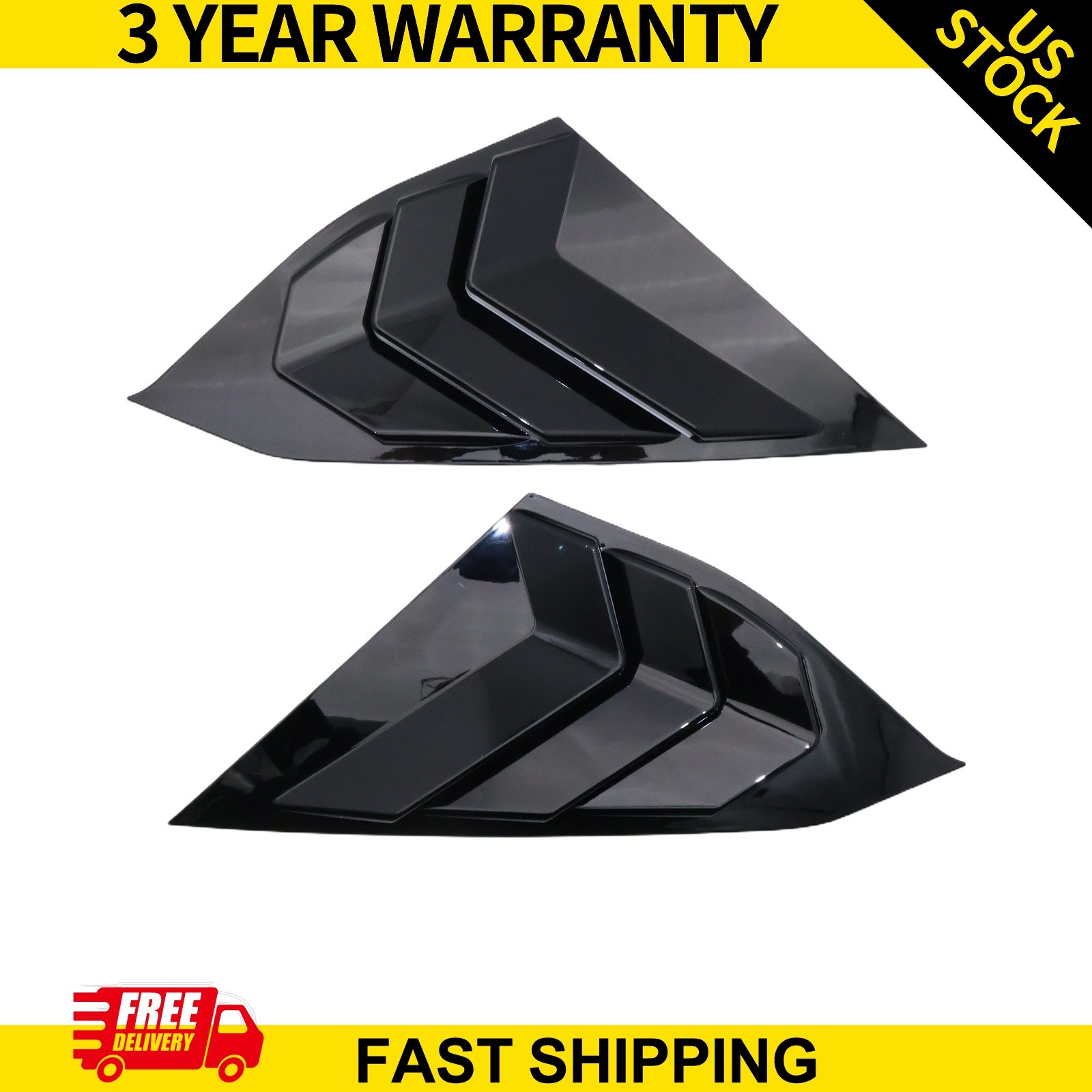 Side Window Louvers Cover Glossy For 2018-2020 Honda Accord Auto Accessories