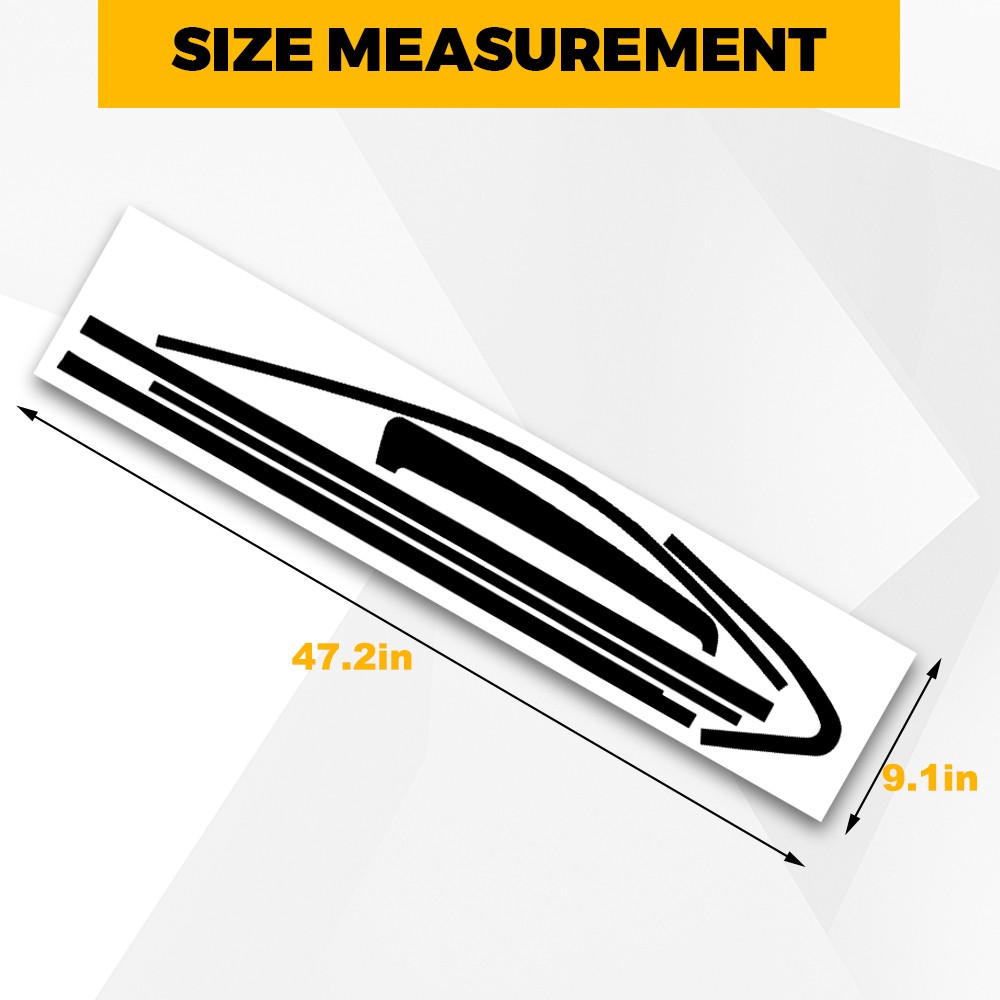 For 2015-2020 Chevy Tahoe Chrome Delete Window Vinyl Trim Blackout Accessories