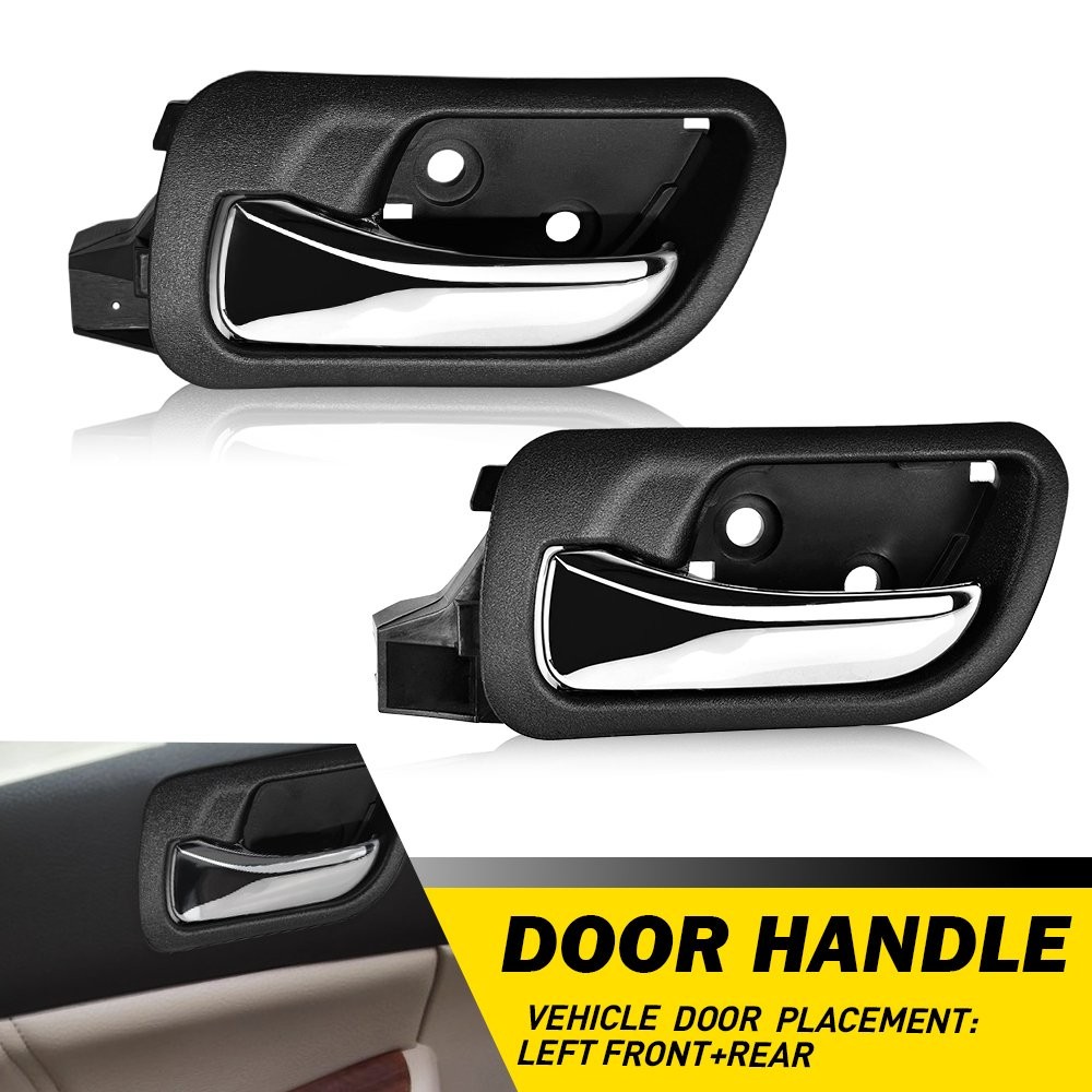 Front+Rear LH LEFT Interior Door Handle For 2003-07 Honda Accord Car Inside EPY