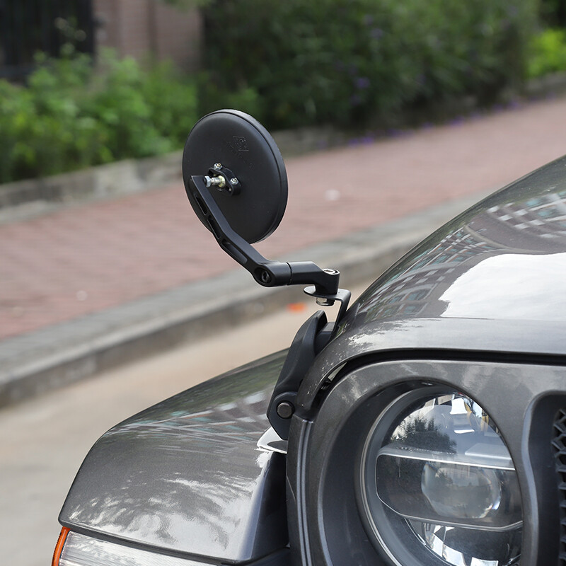 Rearview Mirrors Adjustable Side-View Off Mirror for Jeep Wrangler JL JT 2018+