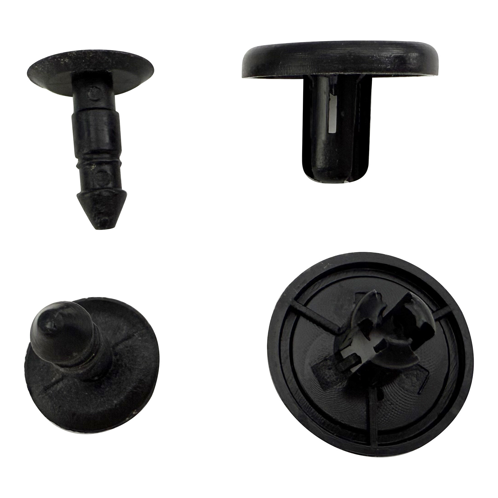 100Pcs Bumper Clips 7mm Fastener Fender Push Plastic Rivet for Toyota Pontiac