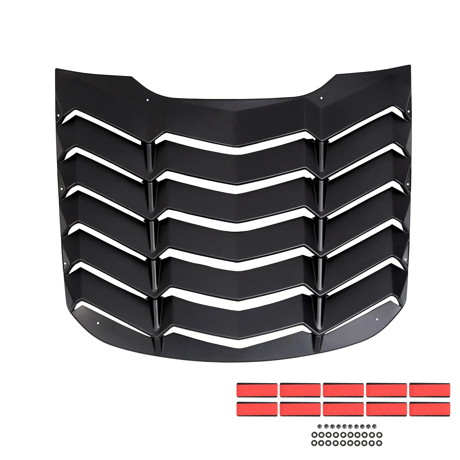 Rear Window Scoop Louvers Windshield Rear Sun Shade Cover For 2015-2023 Mustang