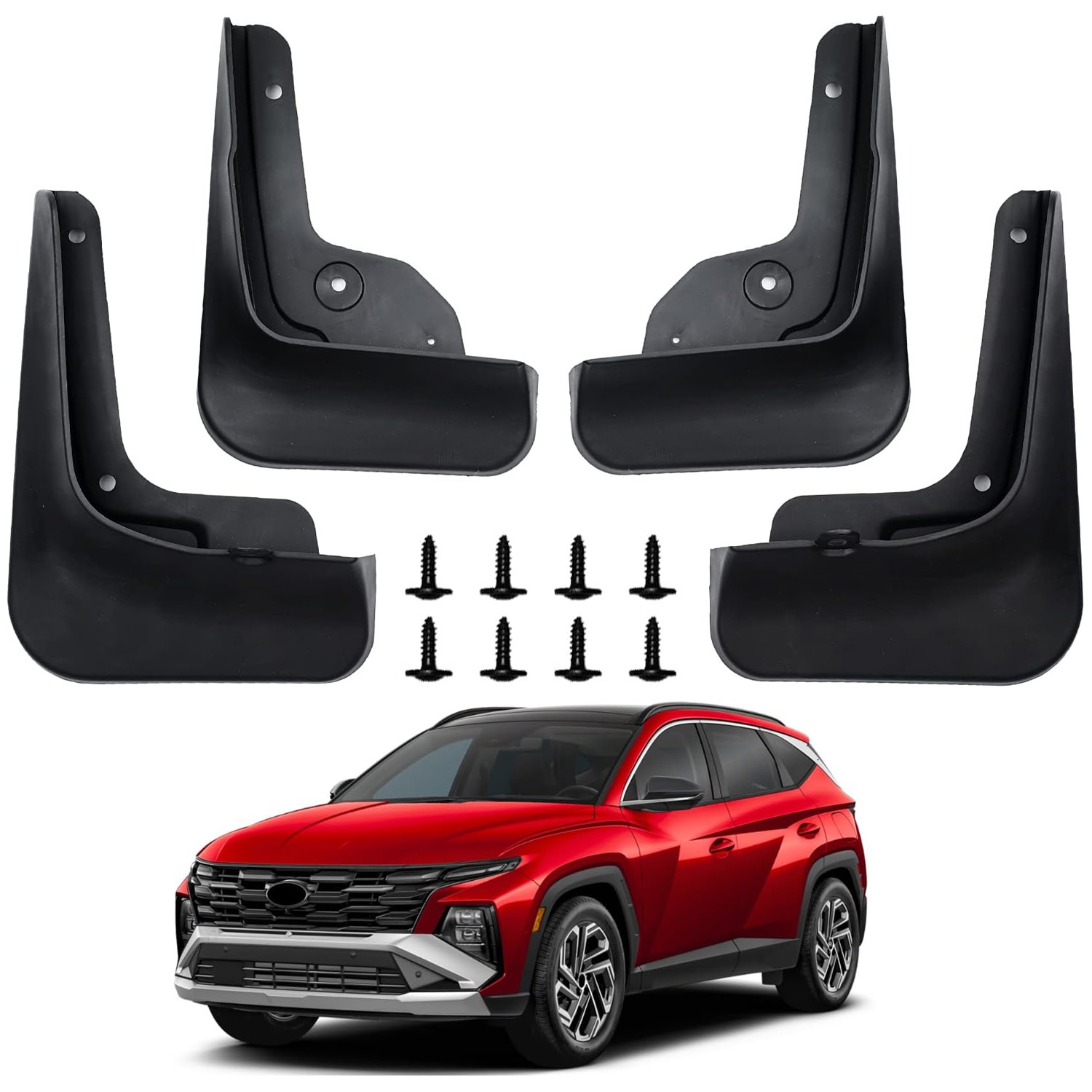 4PCS Mud Flaps for Hyundai Tucson 2026-2022 Front Rear Splash Guards Accessories