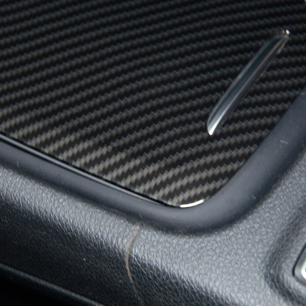 Carbon Fiber Look Center Storage Box Panel Cover For Benz CLA GLA A Class