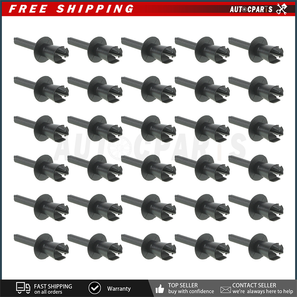30Pcs For BMW 51161881149 Fender Liner Trim Clip Push-Type Expanding Rivet