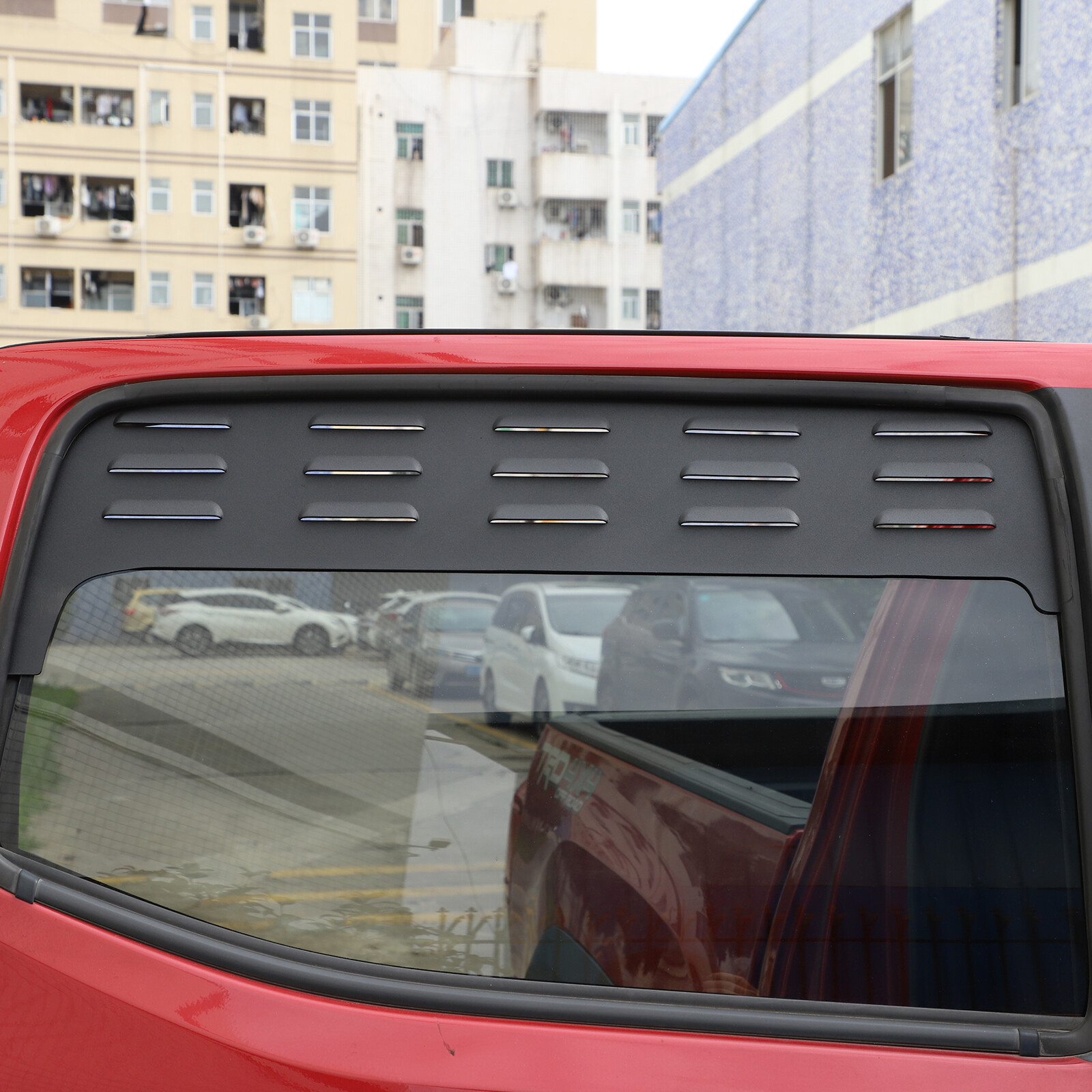 Black Aluminium Alloy Door Window Air Vents Screens For Toyota Tacoma 2016-2022