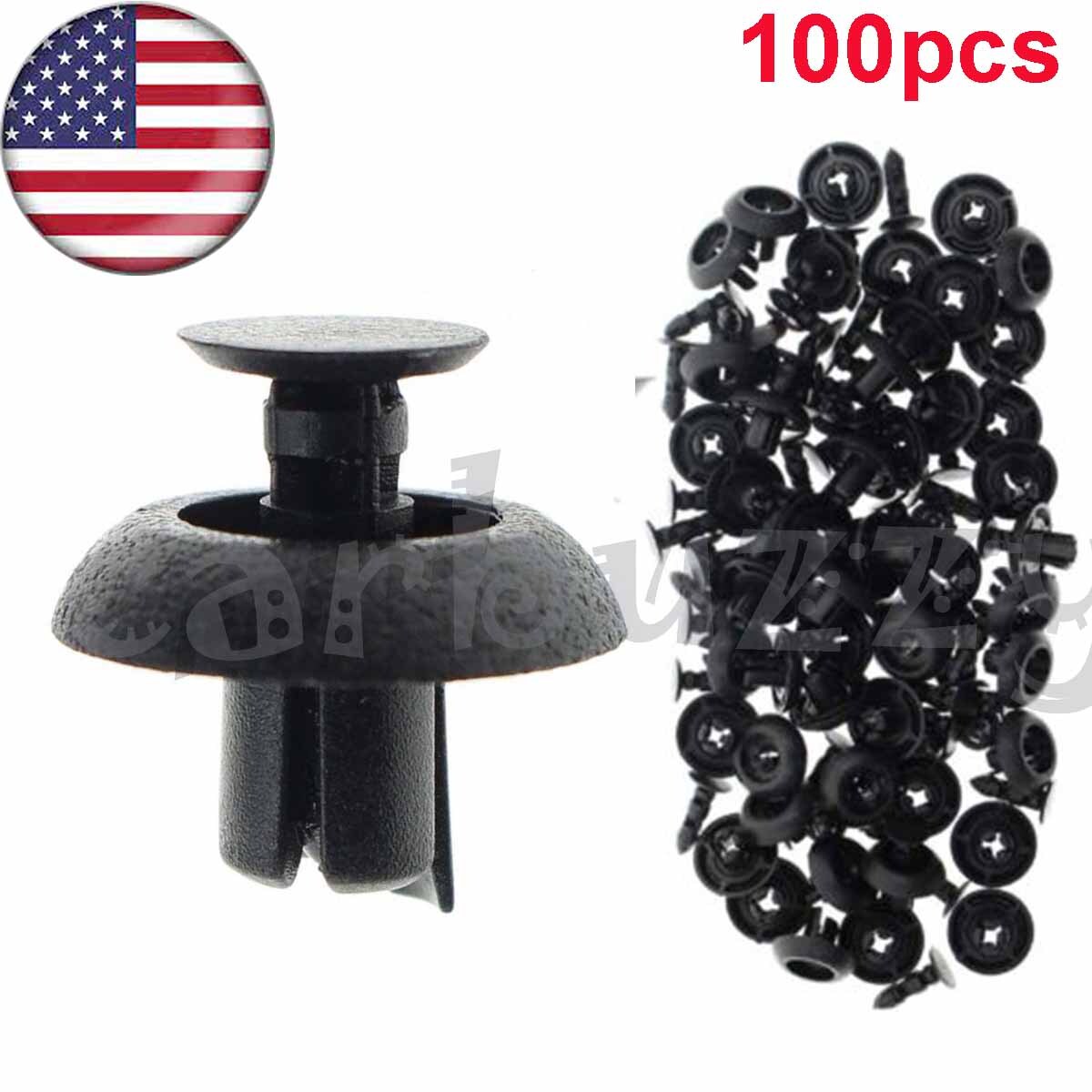 100Pcs Engine Cover Grille Bumper Retainer Clips 90467-07211 For Toyota/Lexus