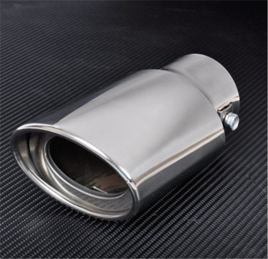 1 x Chrome Stainless Steel Exhaust Pipe 145mm For 1.8-2.2T