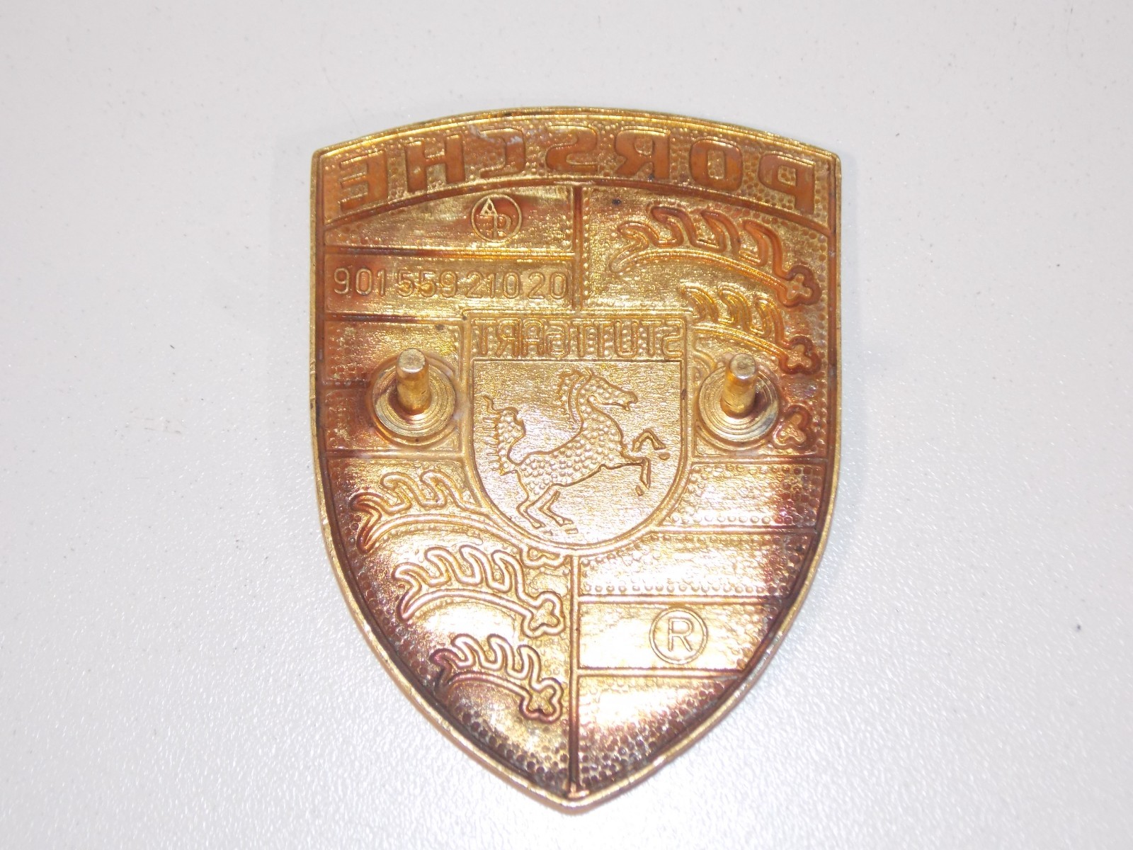 Vintage 1960s 1970s Porsche 901 559 210 20 Car Vehicle Hood Crest Emblem Badge
