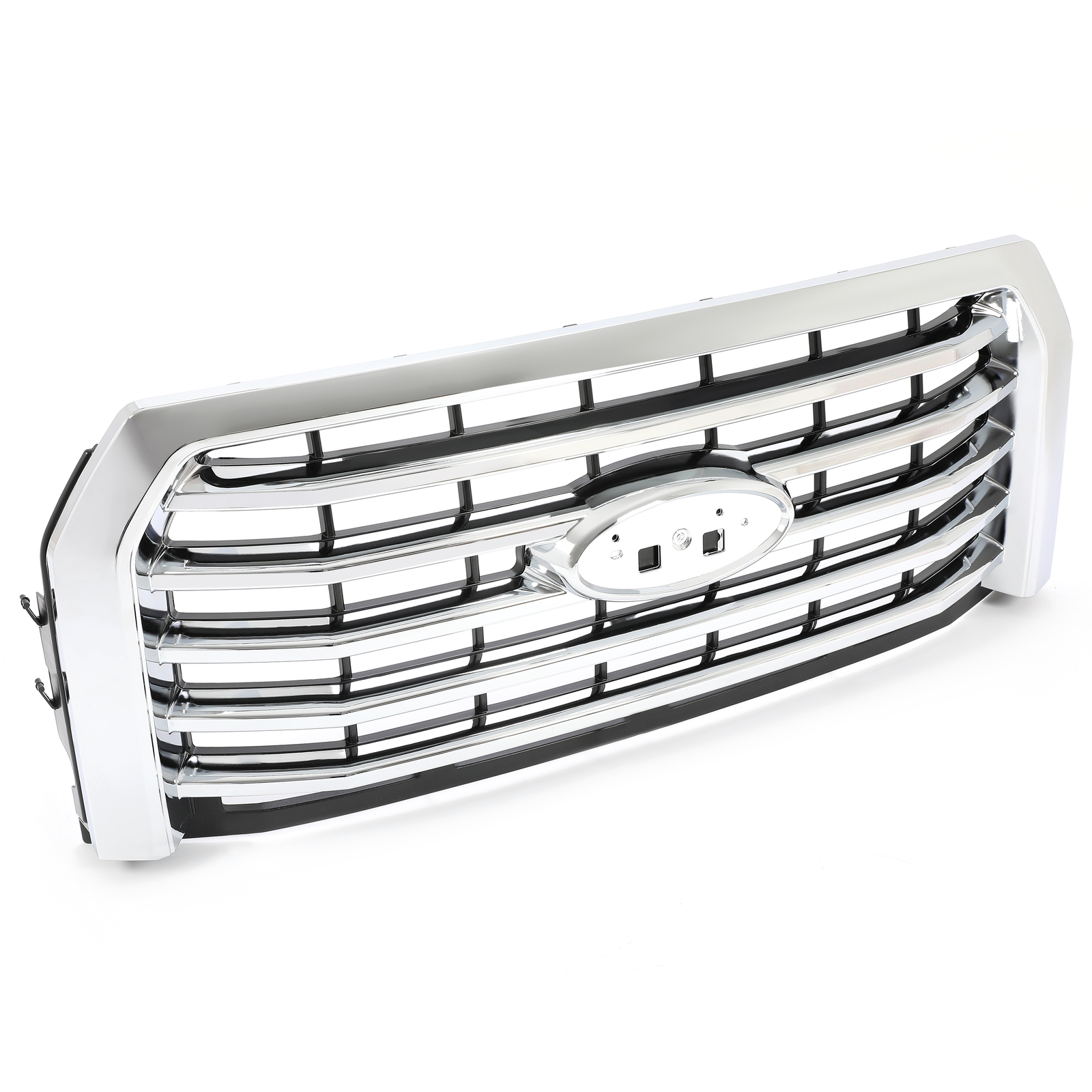 For Ford F-150 F150 Pickup 2015 2016 2017 Chrome Front Upper Bumper Grille ABS