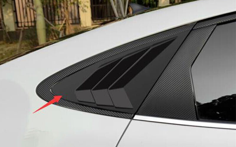 Glossy Black Side Window Louver Shutter Cover Trim For Hyundai Sonata 2020-22 1X